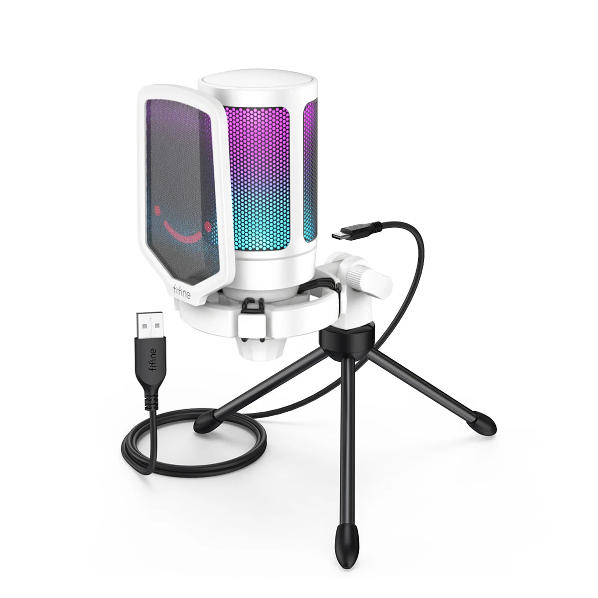 Microfone Gamer Fifine RGB Pro