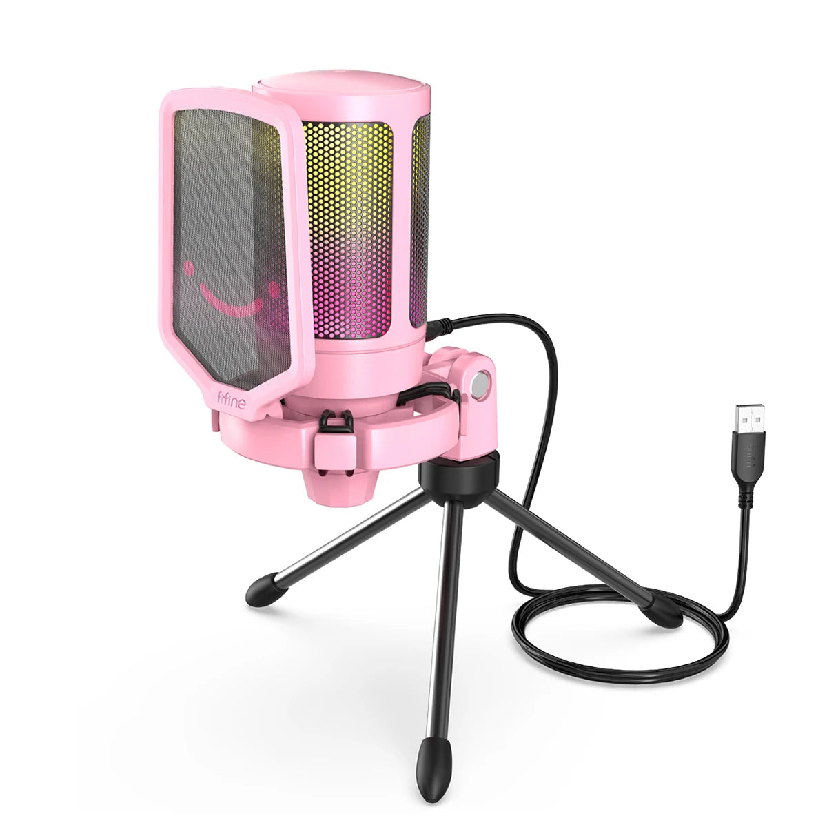 Microfone Gamer Fifine RGB Pro